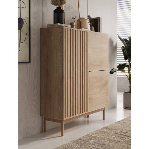 Meubella Dressoir Storm - Eiken - 106 cm