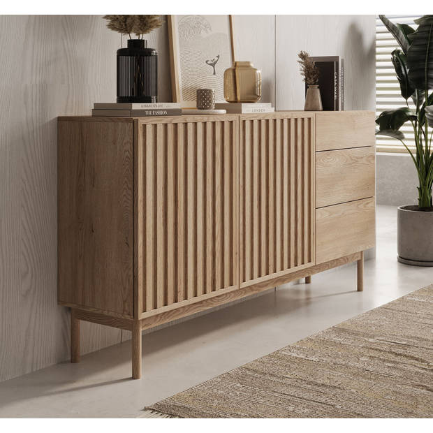 Meubella Dressoir Storm - Eiken - 159 cm