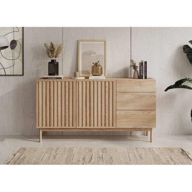 Meubella Dressoir Storm - Eiken - 159 cm