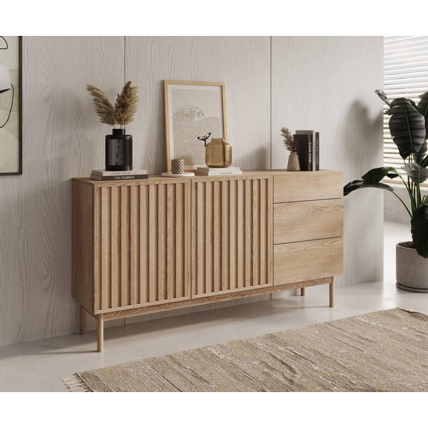 Meubella Dressoir Storm - Eiken - 159 cm