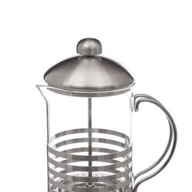 5Five Cafetiere French Press koffiezetter - koffiemaker pers - 800 ml - glas/rvs - Cafetiere