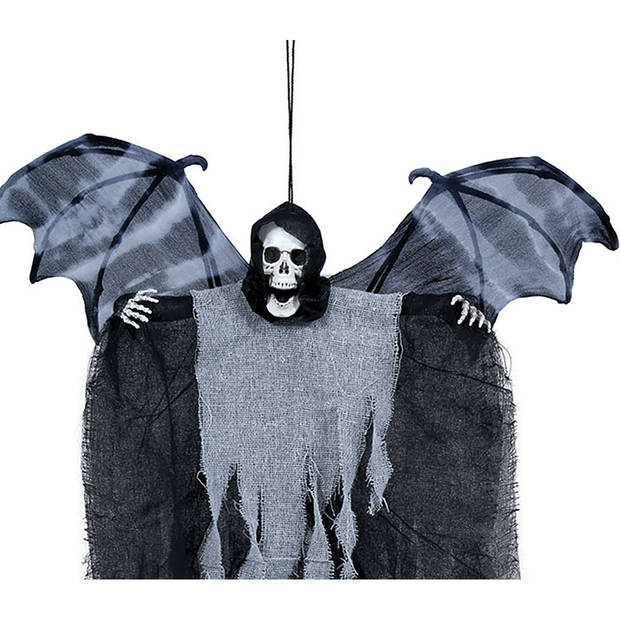 Fiestas Horror/halloween decoratie skelet/geraamte pop - hangend - 60 cm - Halloween poppen