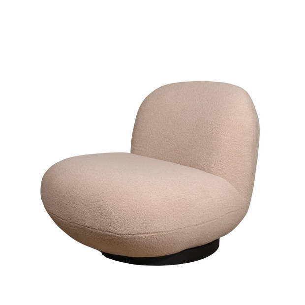 Giga Meubel - Fauteuil Teddy Beige - Zithoogte 41cm - 81x94x71cm - Swivel