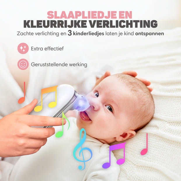 Vulpes Goods Baby Neusreiniger Elektrisch - Oplaadbaar - 5 zuigsterktes - BPA vrij