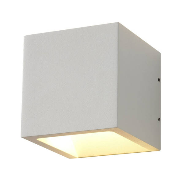 Artdelight Wandlamp Cube 10x10 cm wit