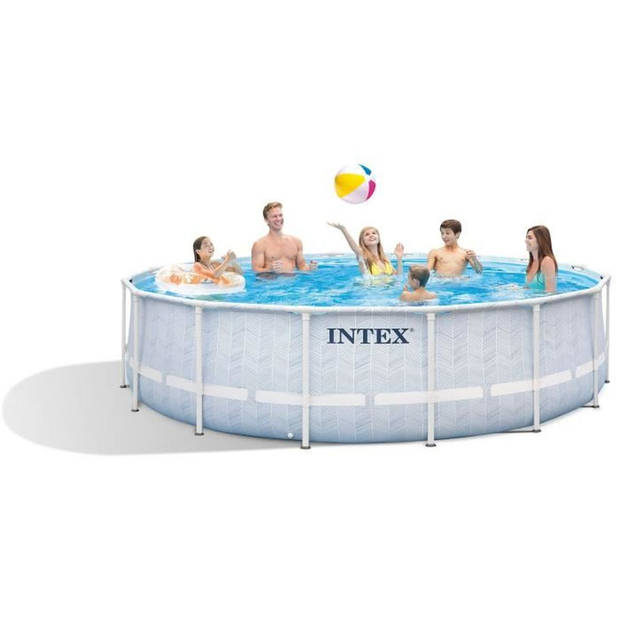 INTEX buisvormig bovengronds zwembadpakket - Pris-frame - 488 x 122 cm - rond - 26746NP