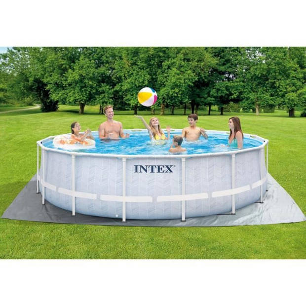 INTEX buisvormig bovengronds zwembadpakket - Pris-frame - 488 x 122 cm - rond - 26746NP