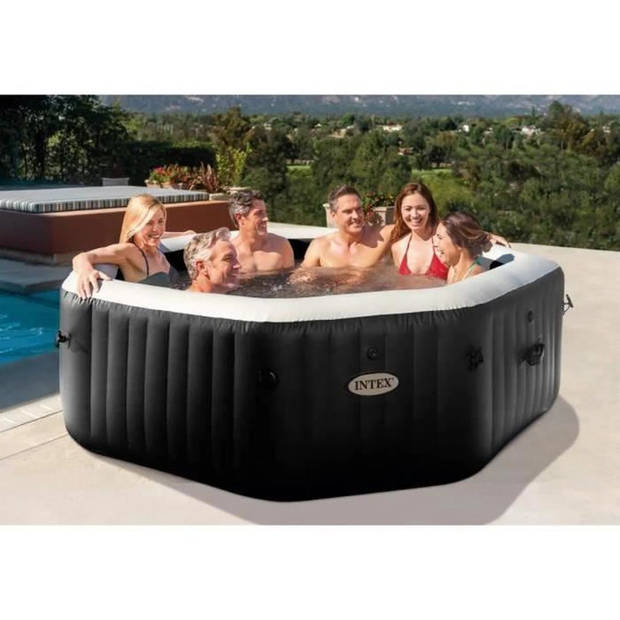 INTEX opblaasbare spa - Carbon - 218 x 71 cm - 6 plaatsen - Achthoekig - 28462EX