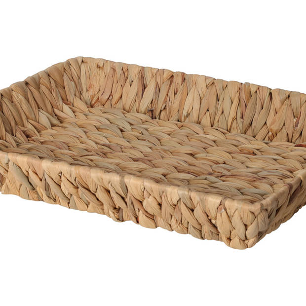 H&S Collection Broodmand - gevlochten riet - naturel - 38 x 28 x 6 cm - broodmand