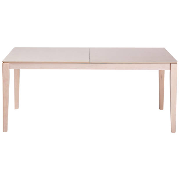 Beliani CROSBY - Verlengbare tafel-Lichte houtkleur-MDF