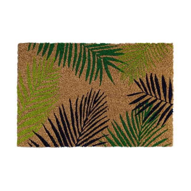 Kokosmat 'Leaf' met bladmotief - 40x60 cm