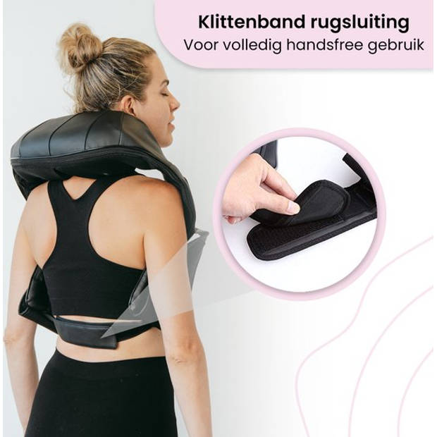 BrellaVio XL Draadloos Massagekussen + Massagebal - Warmte Functie - Nek Massage Apparaat voor Nek/Schouder/Rug/Voeten