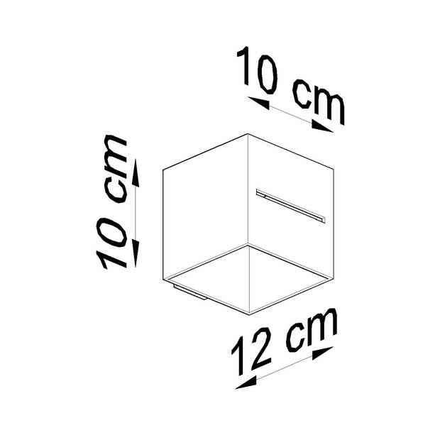 Sollux Wandlamp Lobo zwart