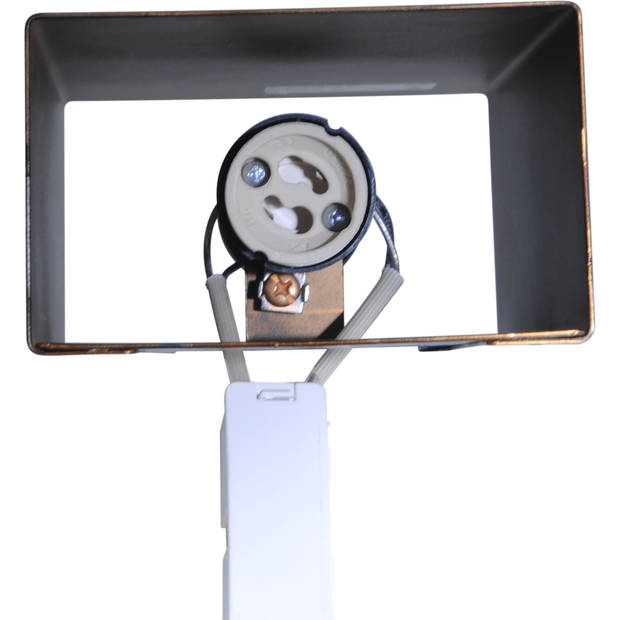 Masterlight Wandlamp Metallico H 22 cm B 10 cm zwart