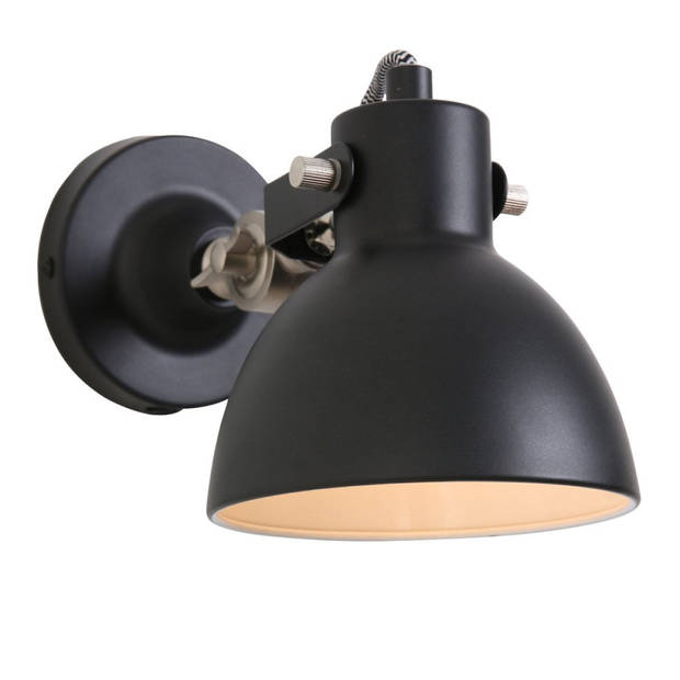 Mexlite Wandlamp mexlite cera 7647zw zwart