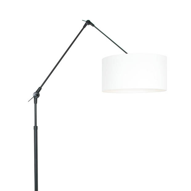 Steinhauer Prestige Chic vloerlamp zwart met beige lampenkap Ø40 cm