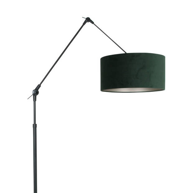 Steinhauer Prestige Chic vloerlamp met groene velvet kap