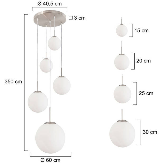 Steinhauer Bollique Hanglamp Wit