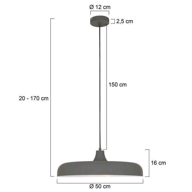 Steinhauer Krisip Hanglamp Grijs