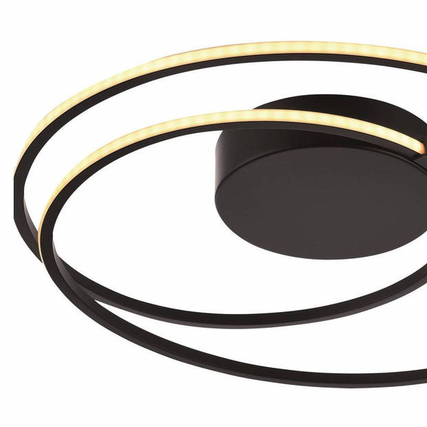 Freelight Plafondlamp Ophelia zwart rond