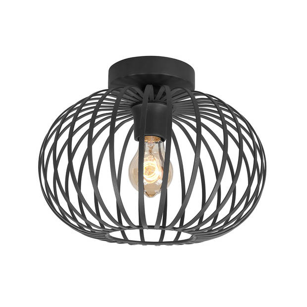 Freelight Plafondlamp Aglio Ø 25 cm zwart