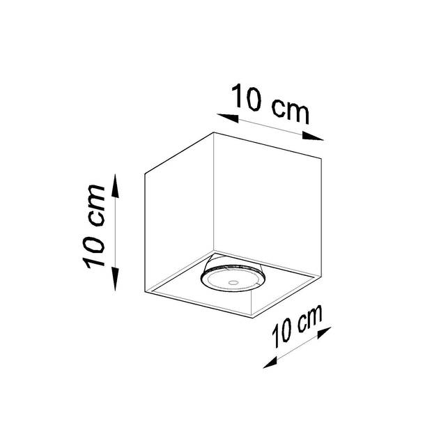 Sollux Plafondlamp Quad beton