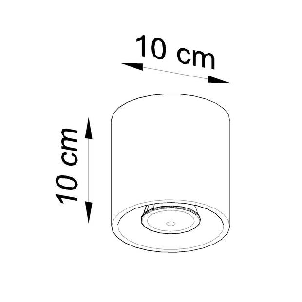 Sollux Plafondlamp Orbis zwart