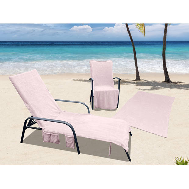 LINNICK Strandlaken Voordeel Combi Pakket - light pink