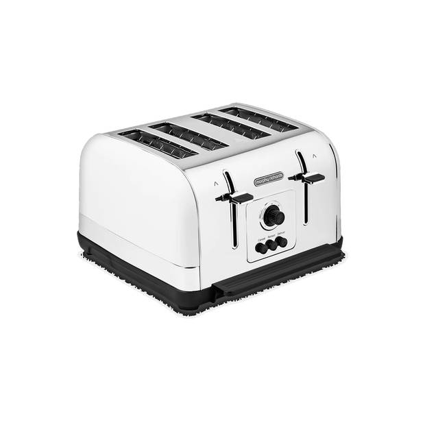 Morphy Richards 240134 - Broodrooster - 4 Sneden - Retro look - Wit