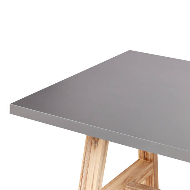 Beliani TONNARE - Tuintafel-Grijs-Vezelcement