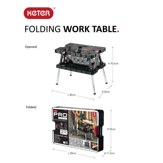 Keter Folding Work Table