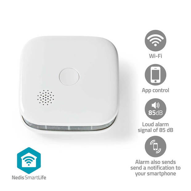 Nedis SmartLife Rookmelder - WIFIDS21WT - Wit