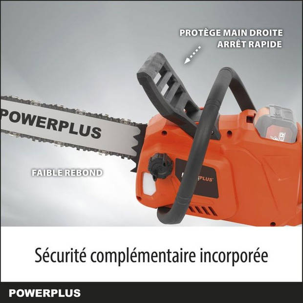 Dual Power POWDPGSET33 accukettingzaag - 40 V, 350 mm geleider, inclusief accu en oplader