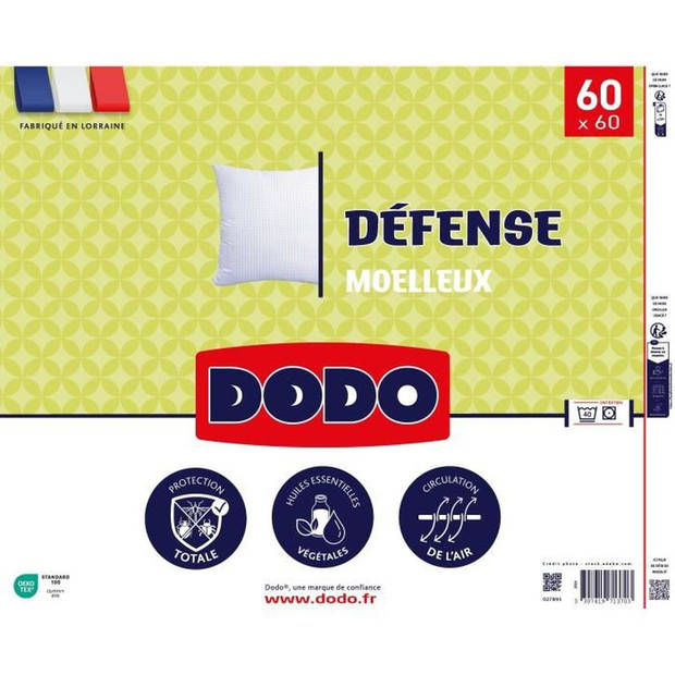 DODO - DEFENSE Kussen - 60 x 60 cm - 100% polyester VOLUPT'AIR - Wit