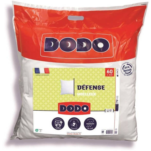 DODO - DEFENSE Kussen - 60 x 60 cm - 100% polyester VOLUPT'AIR - Wit