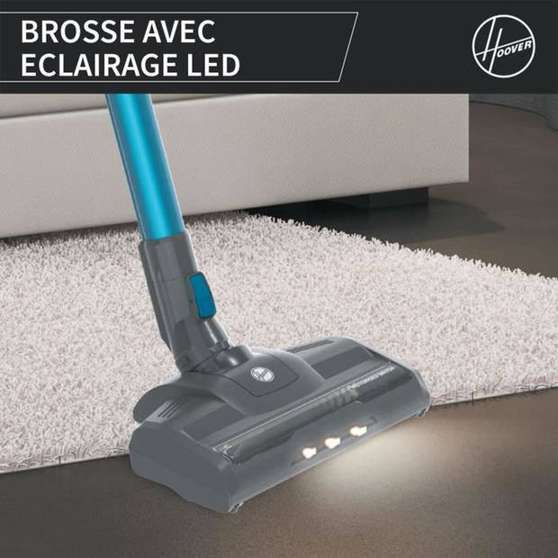 Multifunctionele draadloze bezemstofzuiger - HOOVER - HF122UH - Autonomie: 40min - 0,9 L - LED-verlichting