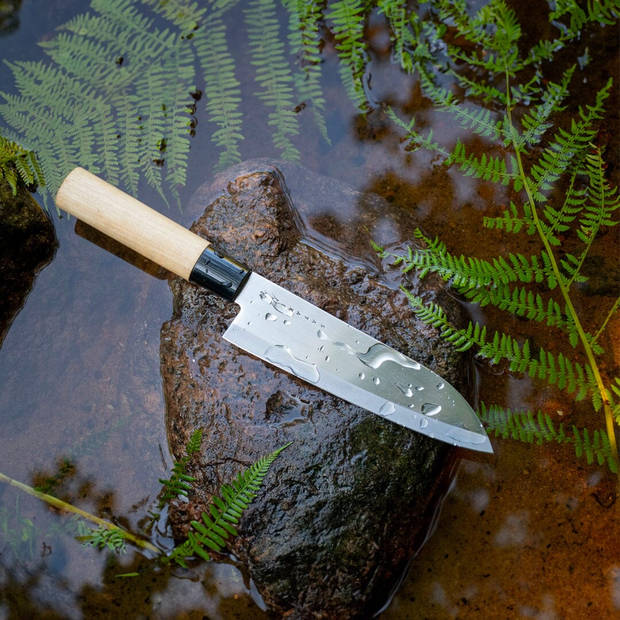 Satake - Japanse santoku mes Magnolia Wood 17 cm