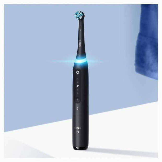 ORAL-B iO5 connected elektrische tandenborstel - Bluetooth - 1 opzetborstel en 1 reisetui - Zwart