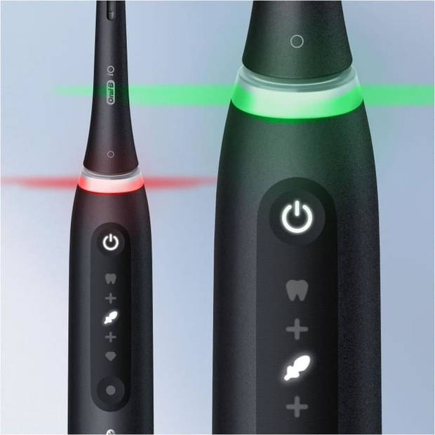 ORAL-B iO5 connected elektrische tandenborstel - Bluetooth - 1 opzetborstel en 1 reisetui - Zwart