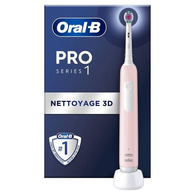 ORAL-B Pro 1 elektrische tandenborstel - Snoerloos - 1 opzetborstel inbegrepen - Roze