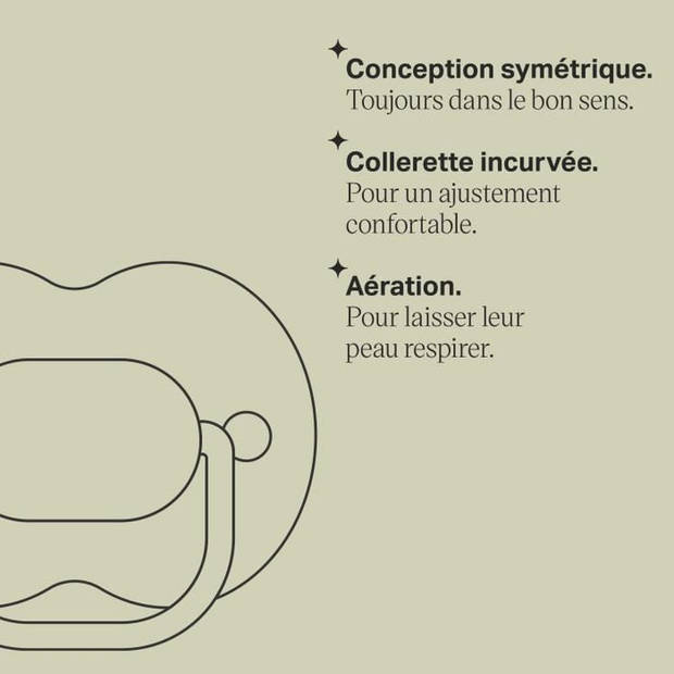 Fopspenen - TOMMEE TIPPEE - ALTIJD - 18-36 maanden - Set van 6 - Symmetrische orthodontische vorm, - BPA-vrije siliconen