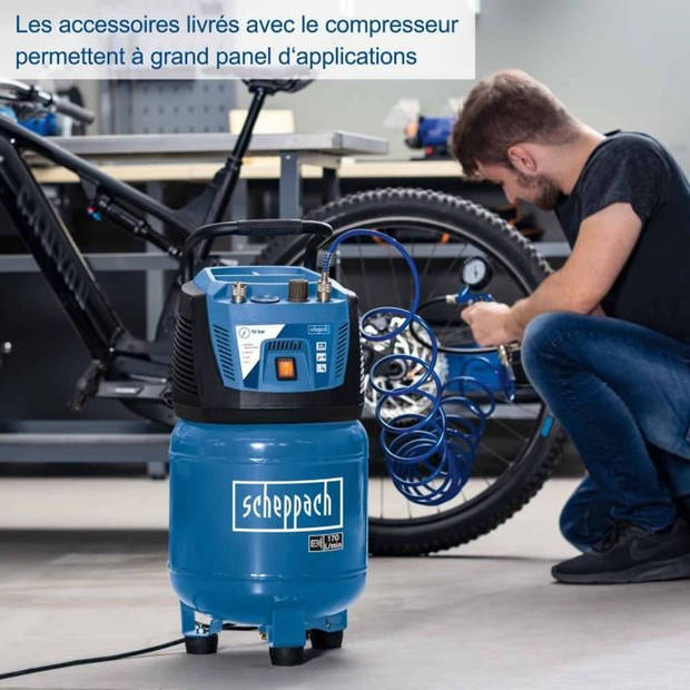 24 liter compressor SCHEPPACH HC25V-A 1500 W