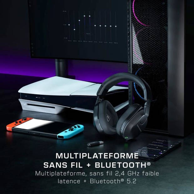 Draadloze gamingheadset voor meerdere platforms - TURTLE BEACH - Stealth™ 600 PC (Gen 3) - Zwart