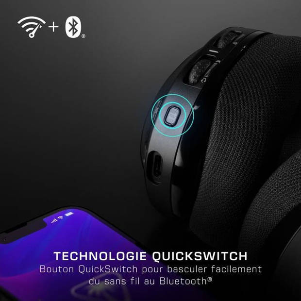 Draadloze gamingheadset voor meerdere platforms - TURTLE BEACH - Stealth™ 600 PC (Gen 3) - Zwart