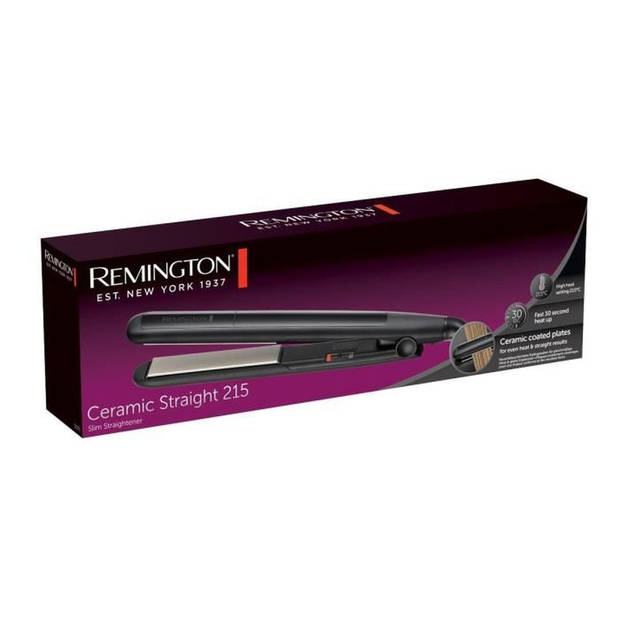 REMINGTON S1370 Keramische stijltang – max. temperatuur 215° – automatische uitschakeling – keramische coating