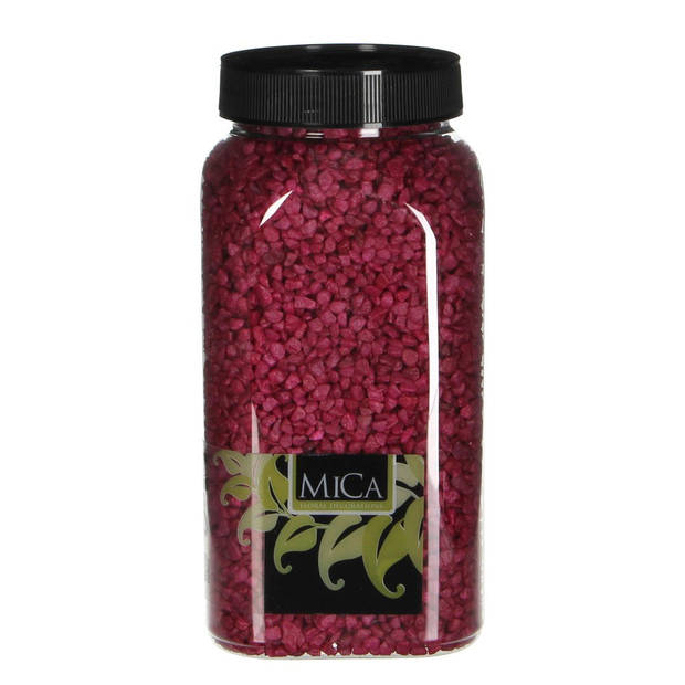 3 stuks - Mica Decorations - Gravel fuchsia fles 1 kilogram