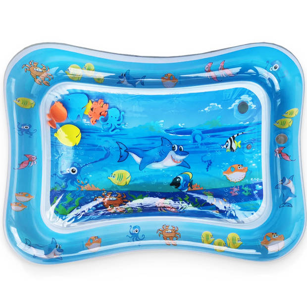 Frummel Waterspeelmat Baby – Watermat – Speelkleed – Opblaasbaar – Waterspeelgoed Baby - Kraamcadeau - Baby Shark