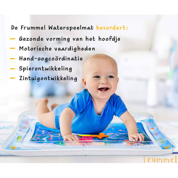 Frummel Waterspeelmat Baby – Watermat – Speelkleed – Opblaasbaar – Waterspeelgoed Baby - Kraamcadeau - Baby Shark