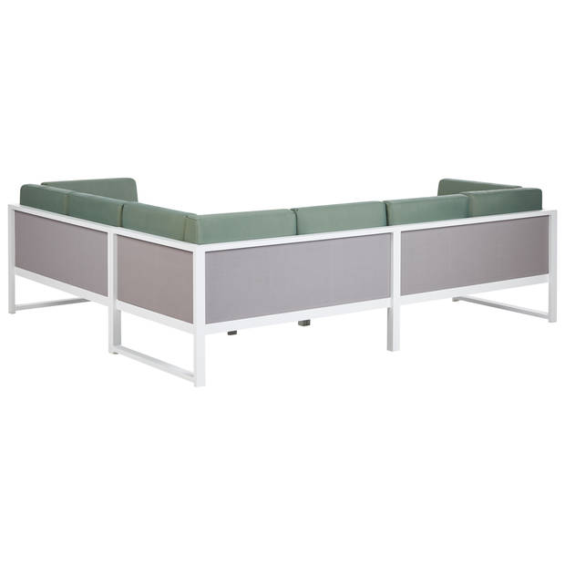 Beliani CASTELLA/FRATTE - Loungeset-Groen-Aluminium