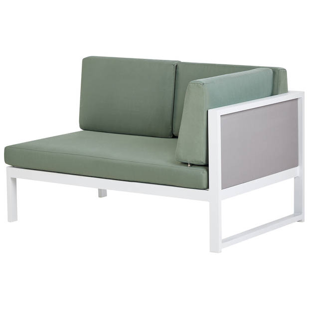 Beliani CASTELLA/FRATTE - Loungeset-Groen-Aluminium